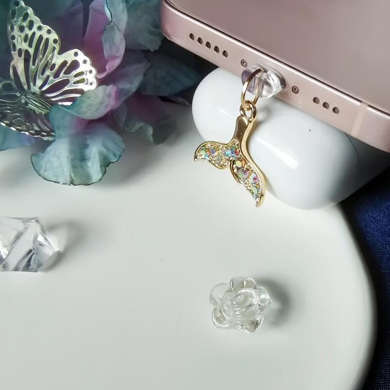 1pc Alloy Fashion Fishtail Pendant Dustproof Plug