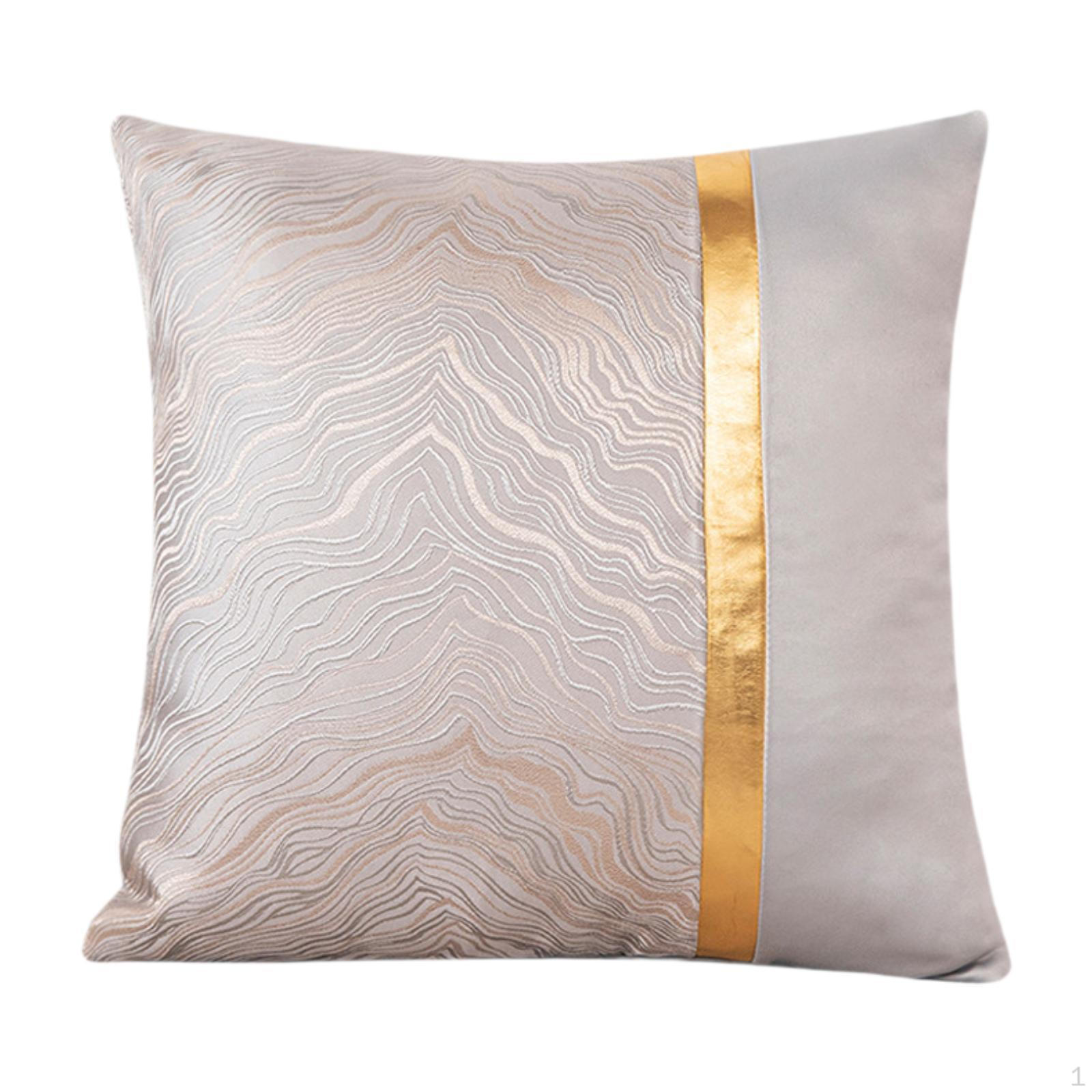 Чехол на подушку 45 X см, легко чистится, жаккардовый, для дивана, спальни, ежедневного использования Gray