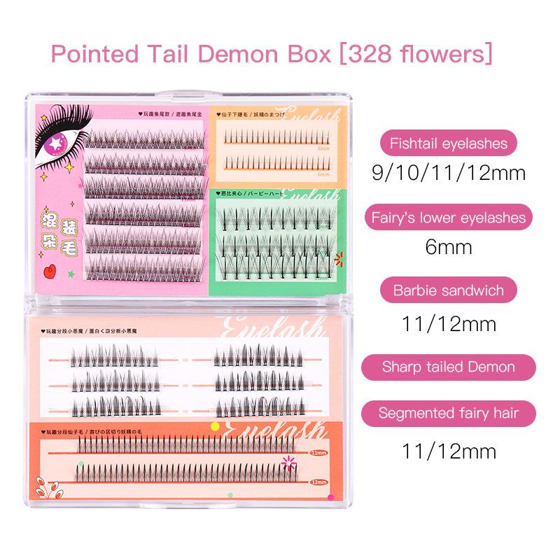 

Толстые DIY забавные пластины ленивые одиночные пучки накладных ресниц комбинированные волосы феи самоклеящиеся ресницы рыбий хвост комиксы