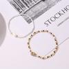 2pcs Set Bohemia Charm Hand-woven Acrylic Beads Shell Conch Bracelet for Women Summer Trendy Beach Bangle Jewelry Set Gift