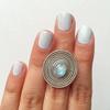 925 Sterling Silver Ring, Moonstone Gemstone Handmade Designer Ring, Birthstone Jewelry, Silver Charm Jewelry, Ring For Women, Christmas Gift