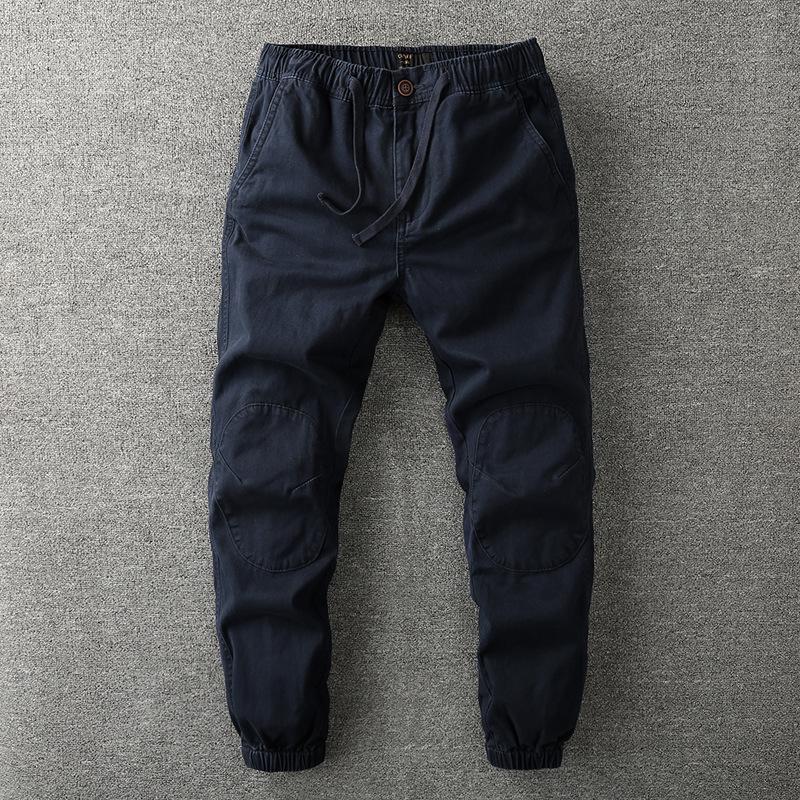 Men's Camo Casual Pants Spring Autumn Nine Cent Pants Men's Sports Cargo Pants Elastic Waist Camouflage Trousers For Men