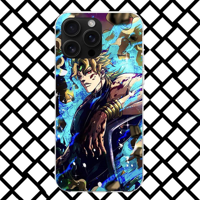 JoJo Adventure Dio Diego Brando Phone Case for iPhone 17 Air 16 16E 15 14 Plus 13 Mini 12 11 Pro Max 7 8 + SE 2020 Soft Cover Fu