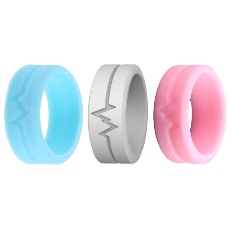 Silikonový kroužek svítící ve tmě Dámský snubní prsten pro přežití v přírodě Světelný kroužek Trendové šperky pro ženy muže