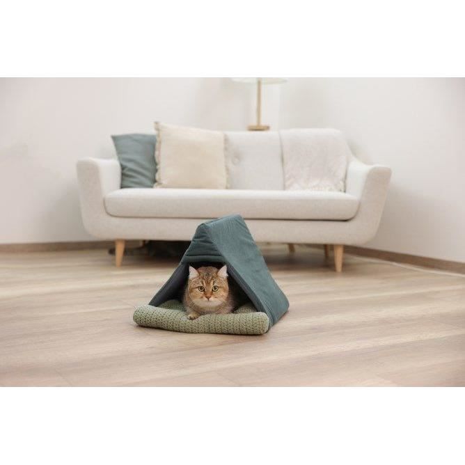 KERBL - Couchette Pour Chats - ANNE - 45 X 40 X 34 Cm - Vert