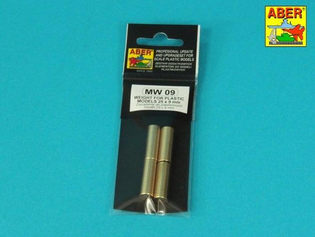 Abel Messing Gewichtsstab 25x9mm 4er Pack Plastikmodellteile 99MW09