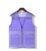 Gilet Estivo in Rete Personalizzato con Tasche - Camicia Traspirante per Attività di Volontariato