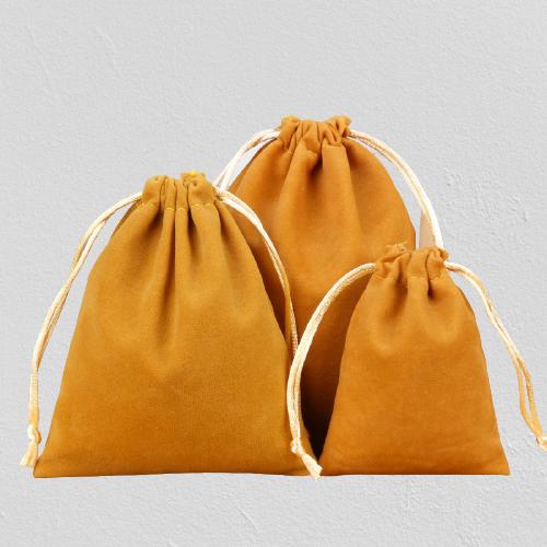 50 Pcs/Lot Soft Fabric Velvet Drawstring Gift Bags for Wedding Party Various Size Jewelry Package Elegant Pouches