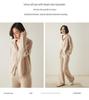 Women's Long Sleeve Cashmere Knit Zipper Cardigan - Cozy Lapel Sweater Outerwear
