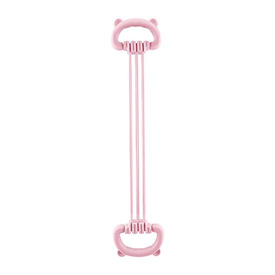 Adjustable 6-Tube Fitness Resistance Band with Bear Ear Handle Men Women Arm Shoulder Back Stretch Exercise Strap Strength Training Elastic Tension
