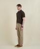 PANICALE Beige Poplin Elastic Waist Slim Fit Chino Pants