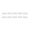 50Pcs Terminal Block Strip ThroughType FlameRetardant Wire Connector 60A Industrial Supplies