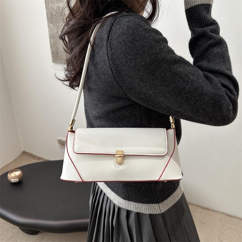 Fashion Simple Women Shoulder Bag Trendy Daily Armpit Rectangular Baguette Bag