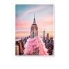 Creative The Eiffel Tower Is Wearing a Pink Skirt Wall Arts Prints Fashion Pink Posters Summer Fashion Home Wall Decor
