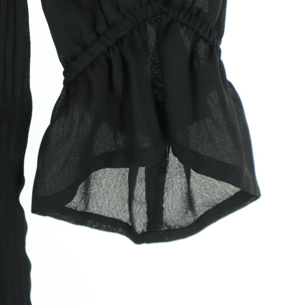 Schönheitsprodukte earth music&ecology Langarm Durchsichtige Ärmel Falten Langkleid Damen Gebraucht