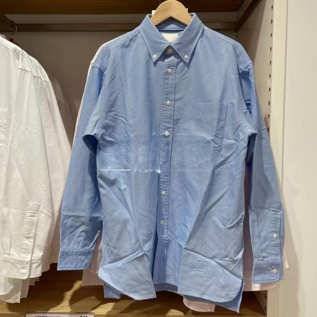 1116 Spring New Men's and Women's Oxford Spinning Loose Shirt/Couple Long Sleeve Shirt Casual 176111