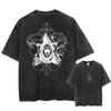 Jujutsu Kaisen Manga Tshirt Zenin Maki Graphic Print T Shirt Men Women Clothes Short Sleeve Tees Washed Oversized Cotton Tshirt