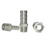 304 Stainless Steel Hex Threaded Water Hose Barb Connector
