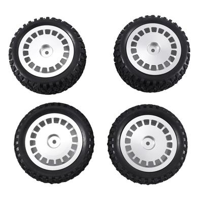 ABNR 1/10 Buggy Tires W/Alum Dish Wheel Rims For Tamiya TD4/DF03/DF02/TT02B/DT03/DT02/DB01 TORNADO EPX Off-Road Car