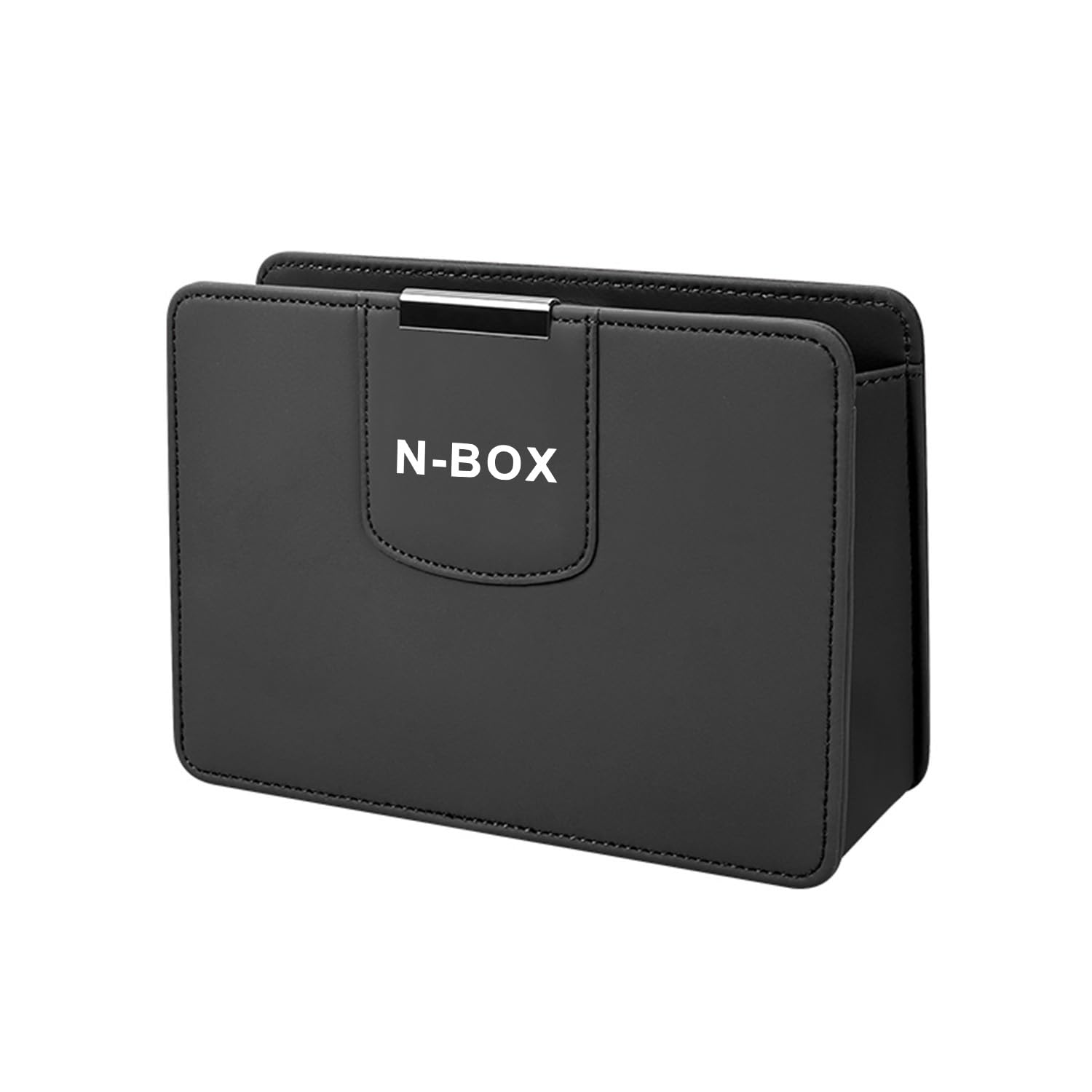 

Car Trash Can Compatible NBOX Dust Box Leather Manufacturing Durable Leather Stain Resistant Easy to Clean Black [InnoWave]