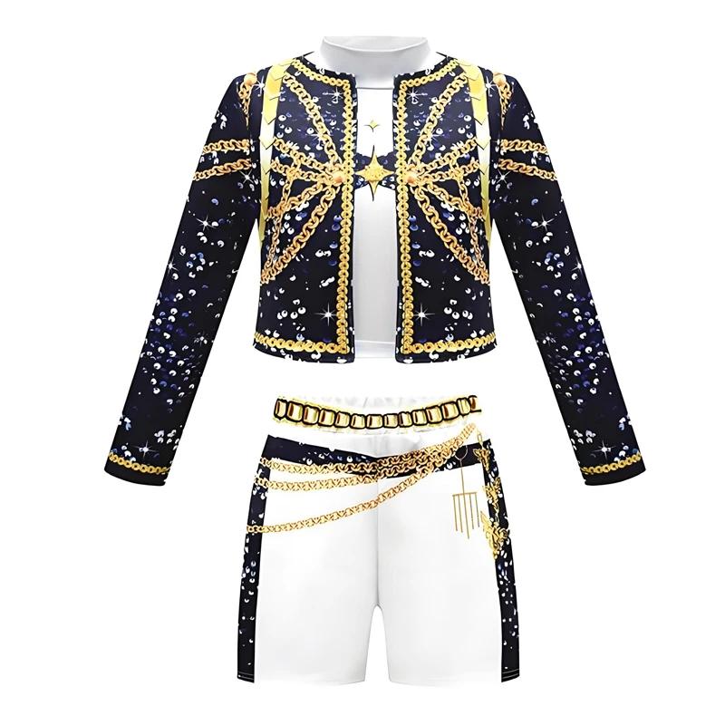 Anime Kids Kpop Demon Hunter Cosplay Rumi Zoey Mira Cosplay Suit Clothes KPop Rumi Zoey Cosplay Huntrix Costume 3D Print Costume