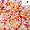Yantuo 1000g Mixed Packaging Flat Back Pearls Resin Rhinestone Jelly Rhinestones Bulk Abs Loose Pearl for DIY Decoration