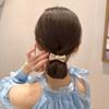 Printemps Simple Bowknot Élargissement Audacieux Haute Élastique Cheveux Corde Élastique