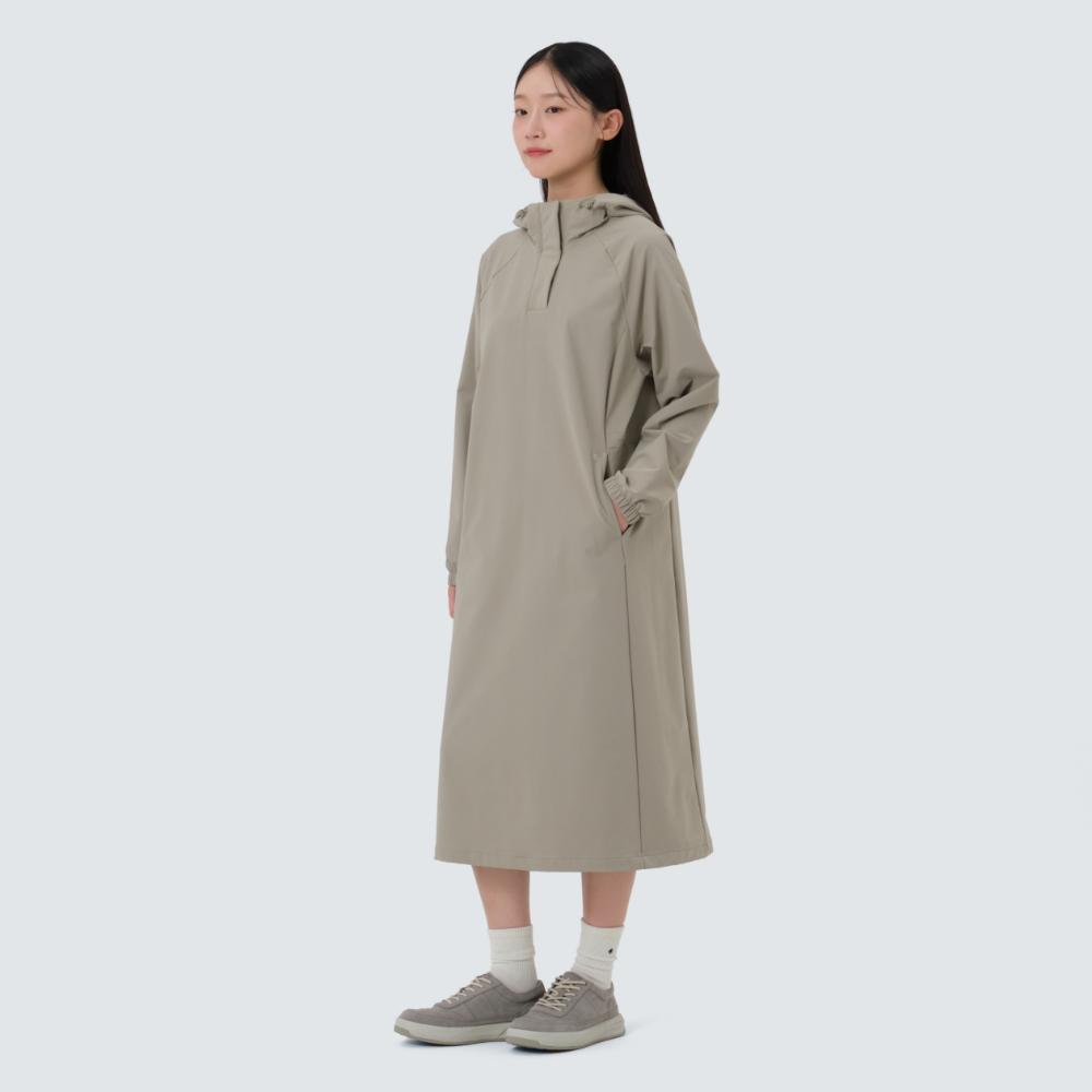 [Snowpeak] Lago Women s Dress Khaki Beige (S25FWTOP35) 85(S)