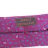 Pristine HERMES Tie H Logo Whole Pattern Purple Silk Mens 659194T Used