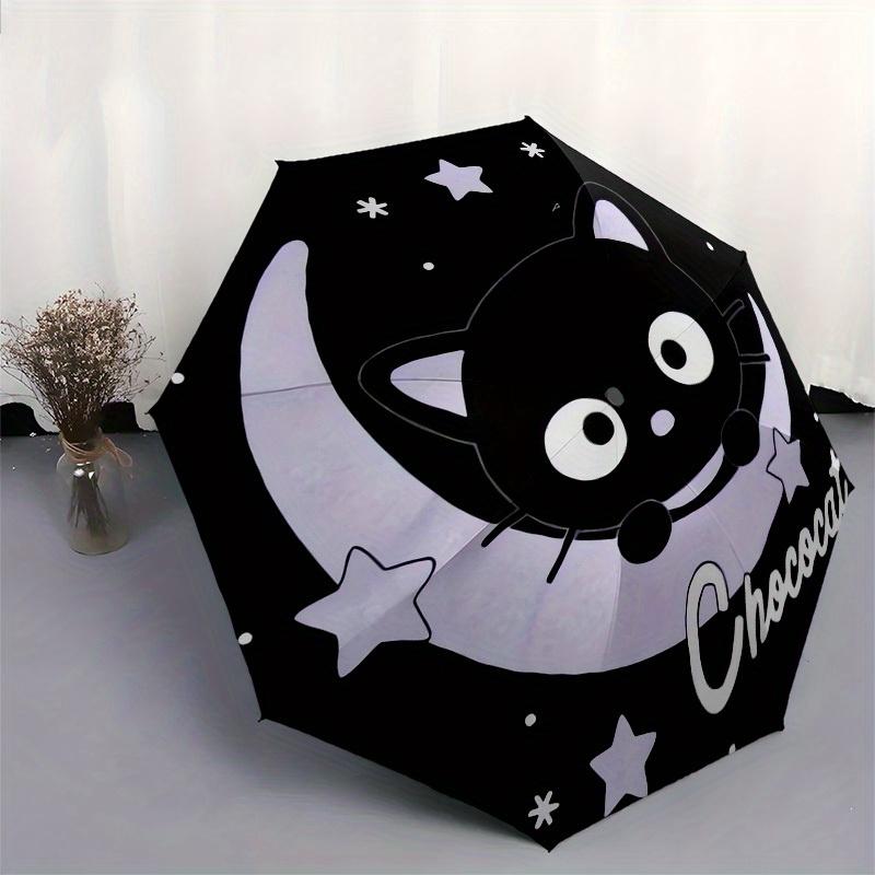 1pc ChococatUmbrella with Plastic Handle,Suitable for All Seasons Home Travel Outdoor UmbrellaSanlio180
