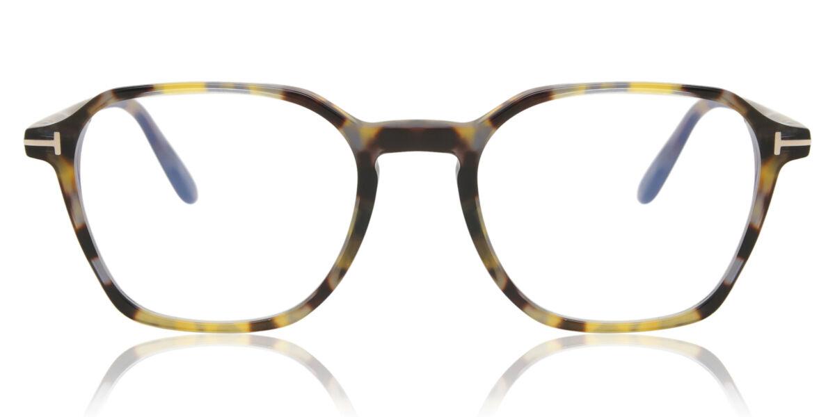 

Tom Ford Ft5804 B Blue Light Block 055 Men Eyeglasses Colorful Tortoise/50