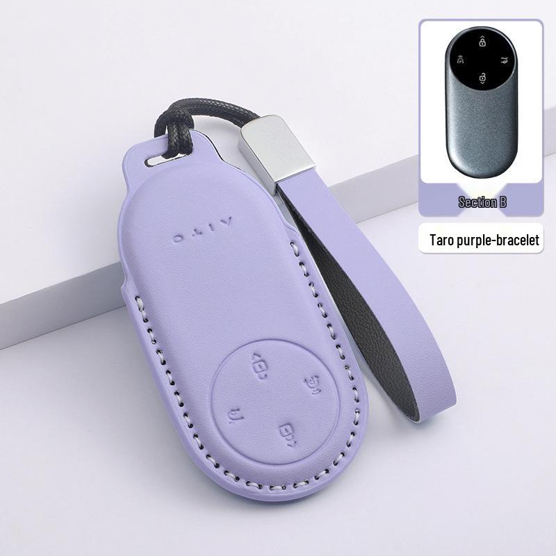 AITO M5/M7/M9 Leather Car Key Case Shell with Buckle