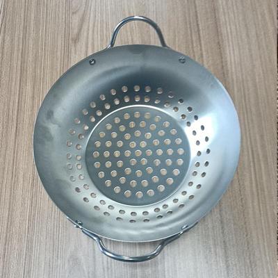 Zhi Shi Round Non-Stick Grill & Drain Pan with Double Handles