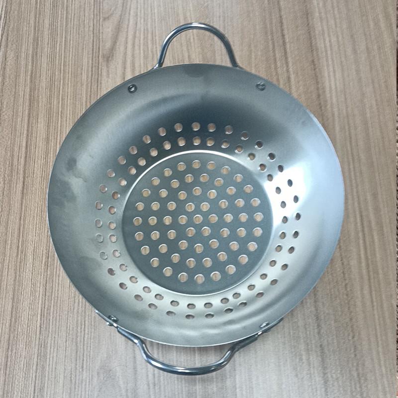 

Zhi Shi Round Non-Stick Grill & Drain Pan with Double Handles