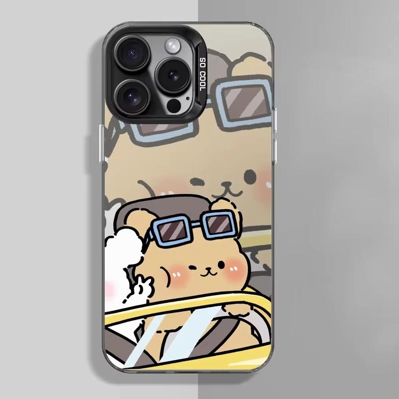 

Милый Фото Мультяшный Линия Щенок Пара Кавайный Чехол Для Телефона Для iPhone 16 E 16 Pro 15 14 13 12 11 Pro Max XR 7 8 Plus Y2K Удача Чехол 7 8 SE 20 22 23