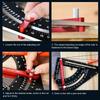 Adjustable Angle Woodworking Triangle Ruler 7 Inch Adjustable Rafter Framing Square  Framing