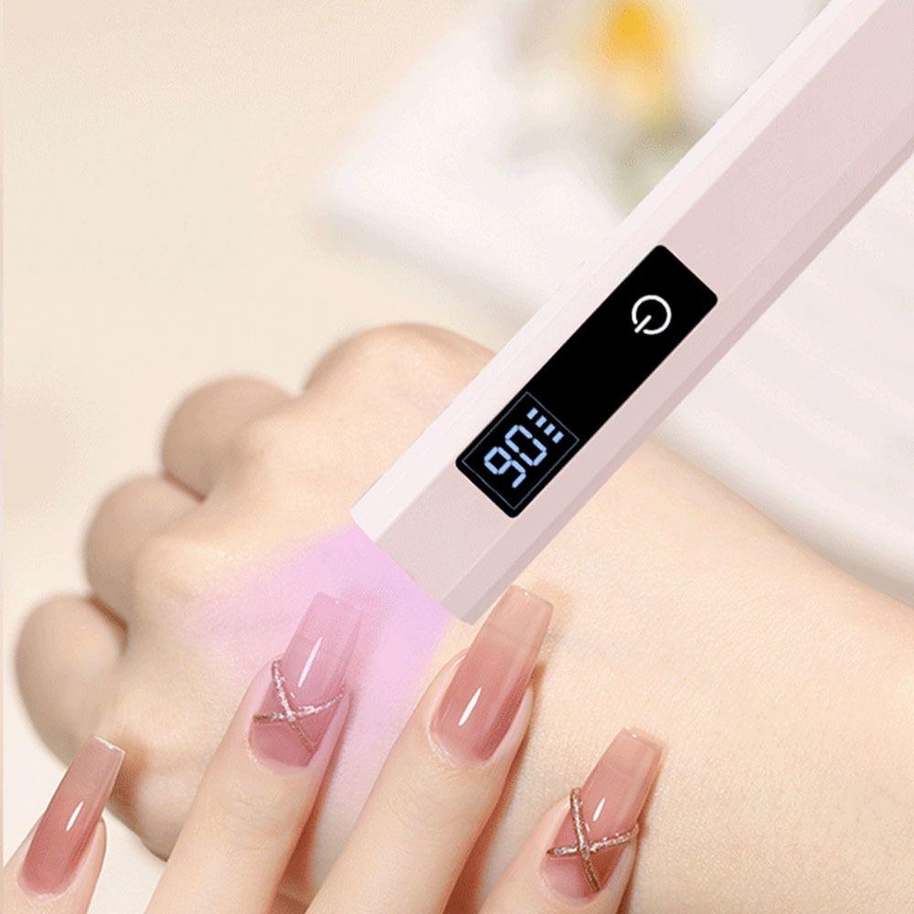 USB Rechargeable Nail Dryer Machine Rhinestones UV LED Nail Lamp Mini Handheld  Nail Lamp  Manicure