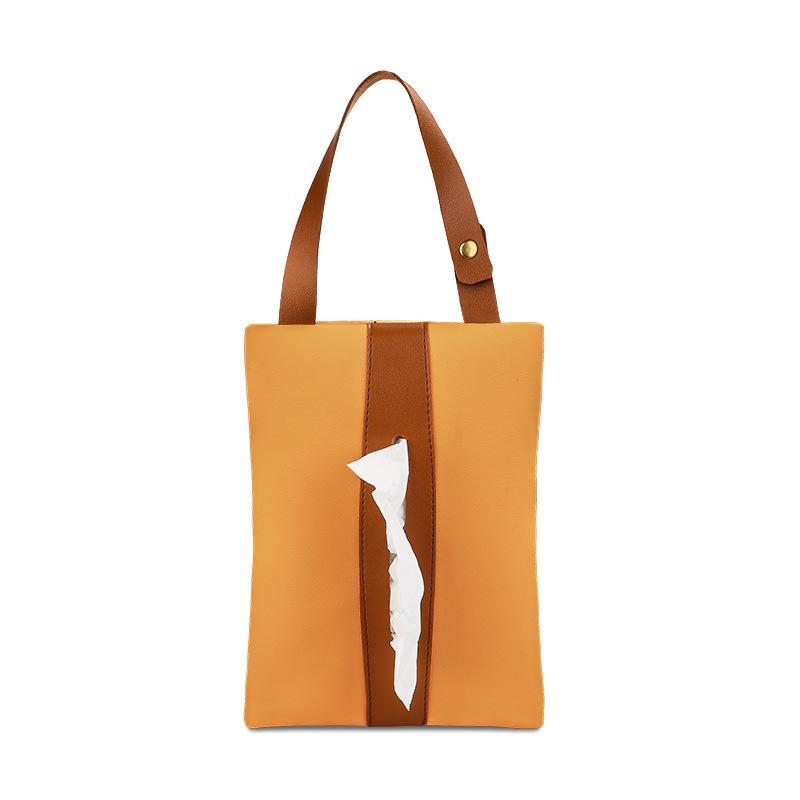 Auto Taschentuchbox Hängende Leder Schublade Karton Sitzlehne Nordischer Stil Hängetasche Kreative Auto Innendekoration