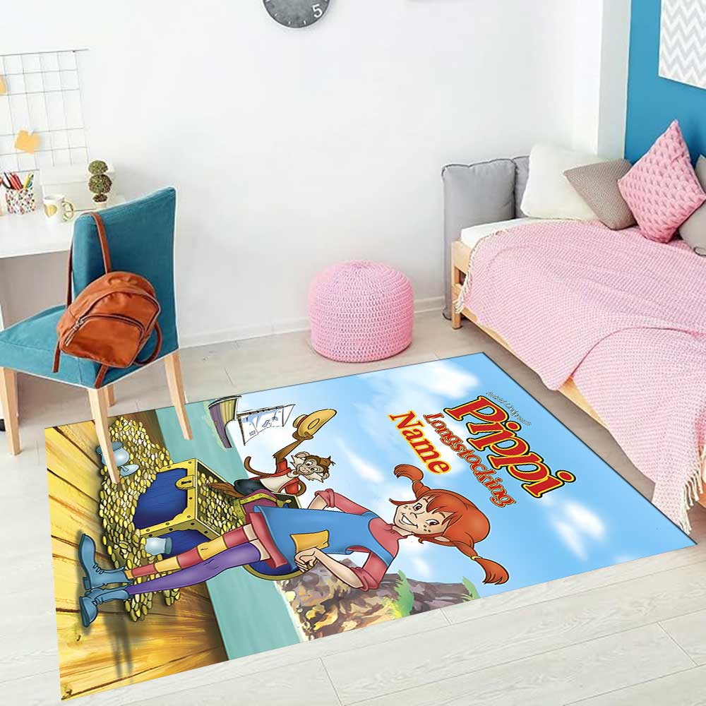 Pipi Customize your name rug, office chair cushion, home bedroom living room gift.