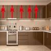 Versatile Festival Bowknot Decoration For Hanging On Doors Wall And Cabinets Polyester Christmas Accent