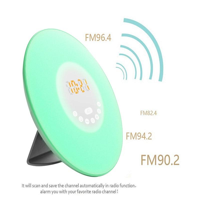 Buy Bedroom Light Wakeup Digital Alarm Clock Simulate Natural Sound
