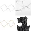 Chic Geometric Design Alloy Earrings Fashionable And Modern Statement Jewelry