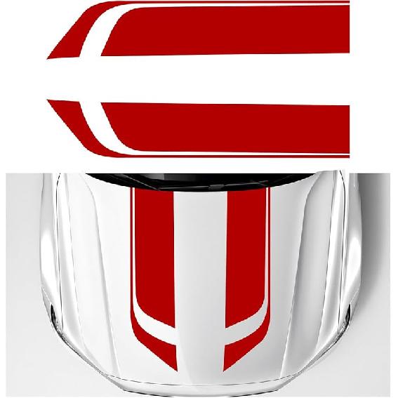 Car Hood Decal Sticker, Racing Stripe Graphic Stickers For Auto Body Skirt Roof Hood Bumper, Automotive Exterior Decoration Vinyl Decal For Car SUV