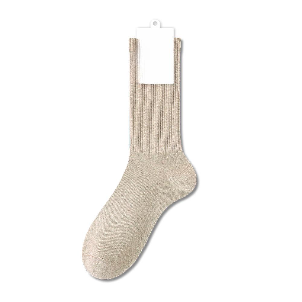 Damen Frühling und Herbst Reine Baumwolle Nahtlose Antibakterielle Mittelhohe Frotteesocken