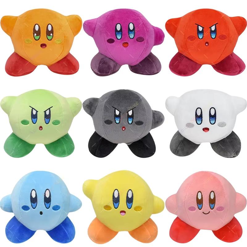 Peluche di Kirby Stella Anime Kirby Spada Classica Ombra Fantasma Kirby Stella 30° Rosso Arancio Bambole di Peluche Regali di Natale per Bambini