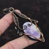 Lepidolite Pendant Copper Wire Wrapped Pendant Gemstone Jewelry Designer Pendant Gift For Engagement Copper Jewelry Handmade Antique Pendant