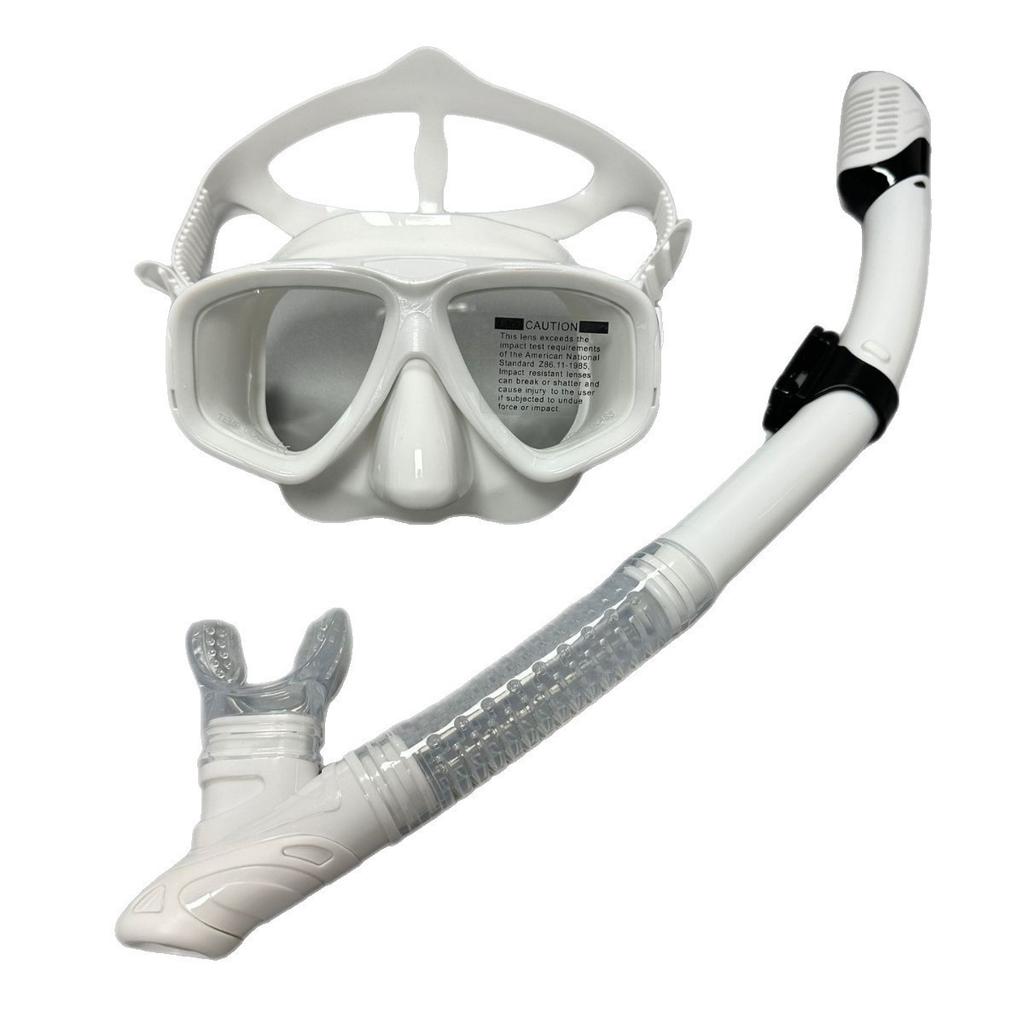 Snorkeling Two-Piece Set - Complete Dry-Style Dive Mask Equipment - Air Tube Set - Mask for Diving