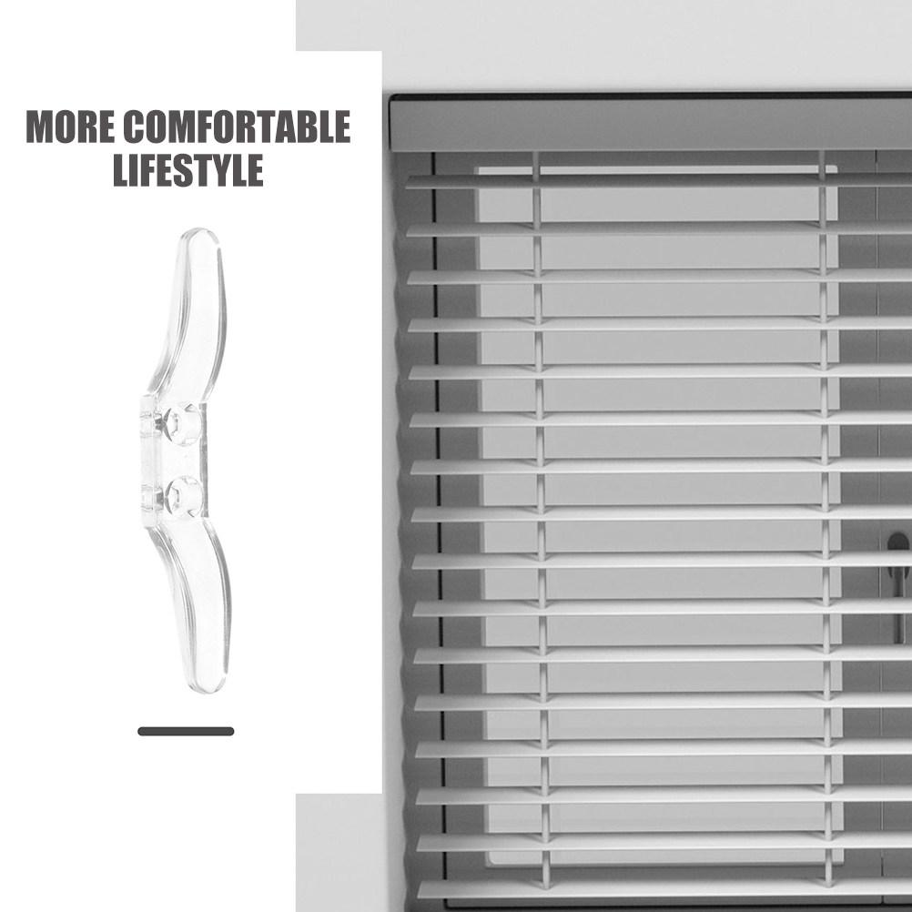 20Pcs Clear Dual-Hole Window Shade Cord Winder Roller Blind Retainer Transparent Pull Cord Organizer Baby Safety Ropes Cleat