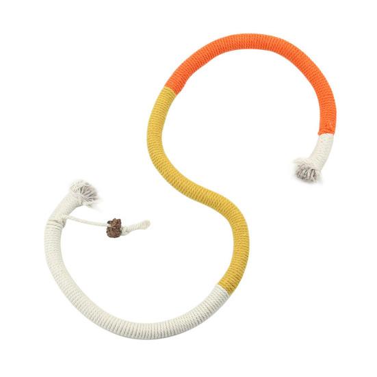 

Cat Chew Rope Cotton Rope Cat Chew Toy Safe Teeth Cleaning Toy Interactive Kitten Nip Toy for Hunting Instinct Stimulation Boredom Relief жёлтый