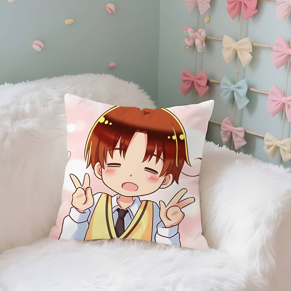 

CuteHhetalia World StarsS Funny Case Plush Fabric Soft Pillowcase Double Sided Print Cushion Cover Household Gifts 40x40cm